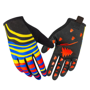 Guantes de Motocross al por Mayor, Personalizados con Impresión, Palma con Agarre de Silicona, Cuero Sintético, Guantes Duraderos para Motociclismo - Product Image 3
