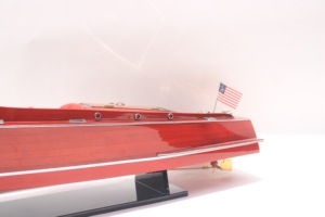 Modelo de Lancha Rápida de Madera Chris Craft Runabout 1930 Hecho a Mano - Réplica a Escala de Lancha Clásica para Decoración de Hogar u Oficina - Product Image 4