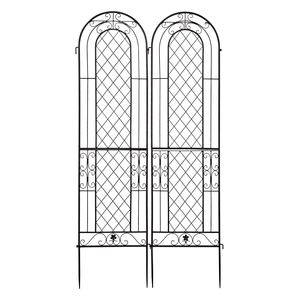 Set di 2 Tralicci da Giardino in Ferro Antiruggine 40x150 cm, Pannelli Impermeabili per Recinzioni, Cancelli, Balconi e Supporti per Piante - Product Image 2