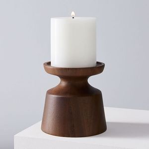 Antique Style Wooden Candle Holder Handcrafted Rustic Wood <b>Tealight</b> Stand For Luxury Home Decoration And Wedding Table Display - Product Image 2