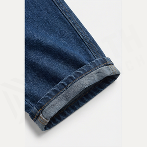 Pantalones Vaqueros Cargo de Cintura Alta para Hombre, Corte Holgado, Estilo Utilitario de Algodón, Color Sólido, Jeans Casuales de Otoño - Product Image 6