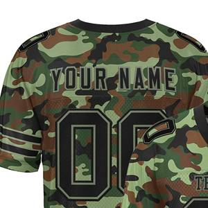 Maillot de football américain à manches courtes, respirant, séchage rapide, 100% polyester, prix de gros - Product Image 2