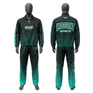 Conjunto Deportivo Personalizado con Logotipo para Hombre, Chaqueta Cortavientos y Pantalones Deportivos con Forro Polar Sublimado en Degradado, Ropa Deportiva Técnica para Correr |   Ropa Deportiva OEM/ODM - Product Image 5