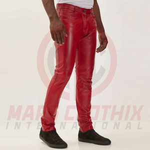 New Arrival Stylish Comfortable Leather <b>Pants</b> For Men Top Selling Product Streetwear Men Leather <b>Pants</b> - Product Image 4
