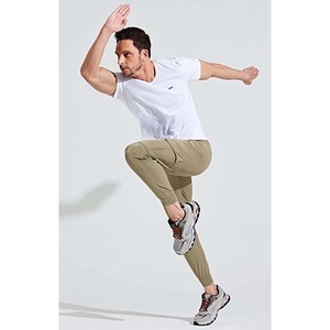 Pantalon de détente extensible et doux pour homme – Pantalon cargo décontracté léger avec cordon de serrage à la taille - Product Image 5