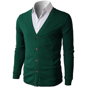 Men’s Classic Button-Up Knit <b>Cardigan</b> <b>Sweater</b> - Product Image 2