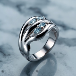 Anillo de zafiro, anillos de compromiso, piedras de nacimiento, joyería ecológica, anillos de boda personalizados, joyería de oro macizo, oro real de 14k - Product Image 1