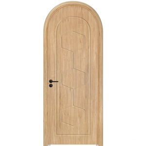 Puerta Interior Dewoo de Diseño Arqueado Moderno, Superficie Acabada Impermeable de WPC - Product Image 1