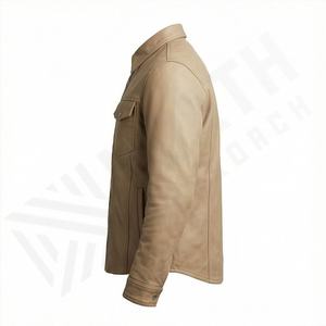 NAI-0466B Chaqueta de Cuero para Hombre, Chaqueta de Motociclista, Abrigo de Moda para Motociclistas, Prenda Superior Protectora para Motociclismo de Color Personalizado - Product Image 3