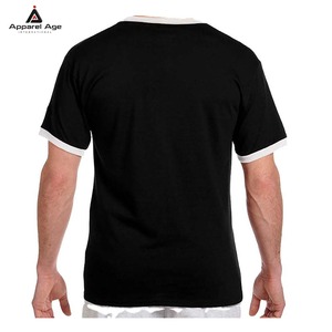 เสื้อยืดเปล่า 100% ผ้าฝ้าย คุณภาพสูง เสื้อยืดผู้ชาย ผู้ผลิตเสื้อยืดแบบกำหนดเอง พร้อมโลโก้ ขายส่ง เสื้อยืดคอกลม - Product Image 2
