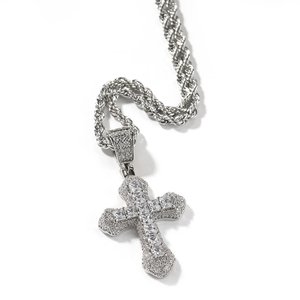 Pendentif chaîne pour homme en or, or rose, or blanc, argent, diamant de laboratoire, bijoux fins élégants de créateur, cadeau - Product Image 5