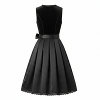 Robe Dirndl bavaroise sur mesure de qualité supérieure pour femmes, costume traditionnel d'Oktoberfest, tenue de serveuse de bière allemande, broderie florale, uniforme