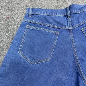 Blue Vintage Breathable <b>Embroidered</b> Denim Shorts Men Summer Casual Streetwear Mid Waist Straight Fit Belted Knee Length <b>Jeans</b> - Product Image 5