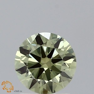 Diamante Cultivado en Laboratorio de 3 Quilates, Corte Redondo, Color Verde Intenso, Claridad VS, Certificado IGI, Diamante Suelto para Joyería, Dureza de 10 Mohs - Product Image 3