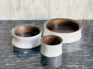 Bol à fruits moyen de luxe en bois de manguier brun écologique, vaisselle de cuisine, décoration pour la maison et les restaurants, vente en gros en Inde - Product Image 5