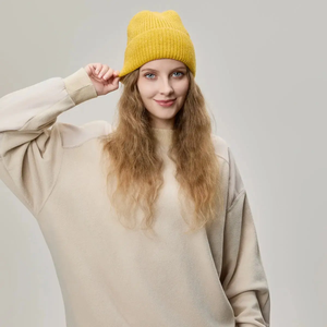 Bonnet en acrylique personnalisé unisexe, style pêcheur, avec logo sur mesure pour usage quotidien en extérieur, bonnets d'hiver haut de gamme extensibles - Product Image 5