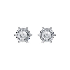 Boucles d'oreilles en argent 925 avec diamant de laboratoire certifié IGI, RJC ODM OEM, bijoux fins éthiques, plaqué rhodium, cadeau d'anniversaire de mariage EA501940 - Product Image 4