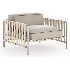 Sillón Moderno con Estructura Metálica, de Lujo, para Jardín, Hogar, Balcón, Restaurantes y Hoteles, para Interiores y Exteriores - Product Image 1