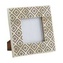 Luxury Handcrafted <b>Black</b> And White Harlequin Bone Inlay Photo <b>Frame</b> Elegant Modern Geometric Decorative Picture <b>Frame</b> For High - Product Image 2