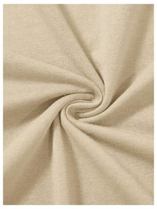 Camiseta de Algodón Estampada Beige Personalizada para Hombre, Manga Corta, Cuello Redondo, Corte Regular, Color Sólido Informal, Jersey al por Mayor - Product Image 5