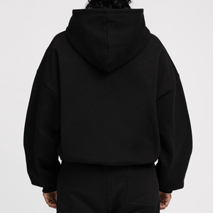 Sweat à capuche unisexe de haute qualité en coton French Terry 470 GSM, coupe ample personnalisée, double fermeture éclair, streetwear, vêtements pour hommes - Product Image 5