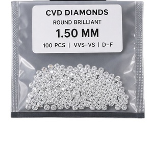 Mejor Precio al por Mayor, Diamantes Cultivados en Laboratorio Sutariya Brothers, 1.8mm-2mm, Color E, Corte Brillante Redondo, Modelo Melee para Joyería - Product Image 3