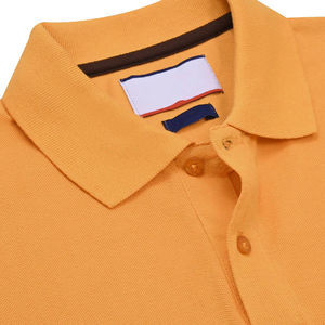 Mens Solid <b>Orange</b> <b>Polo</b> Shirt Short Sleeve Breathable Casual Summer Golf Tennis Wear - Product Image 3