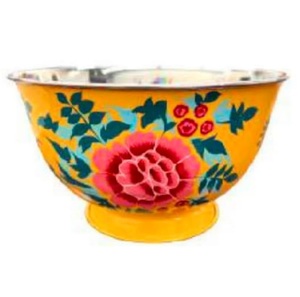Bol en métal décoratif sculpté à la main, style unique, aspect attrayant, pour servir des collations sucrées, bol à fruits avec couvercle - Product Image 2