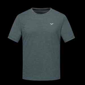 Camiseta de manga corta con cuello redondo para hombre, estilo básico, color sólido, antiarrugas, transpirable, de punto, corte regular. - Product Image 5