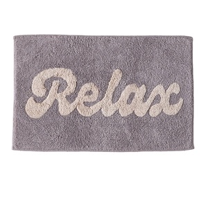 Tapis de bain rectangulaire minimaliste en TPE, couleur unie, antidérapant avec support en caoutchouc pour douche, tissé pour salle de bain, antidérapant, couleur beige unie - Product Image 6