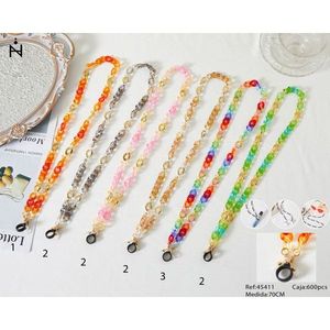 Collane con perline Z Fashion, catena in plastica da 70 cm per occhiali, accessorio per borsa, unisex, per uso quotidiano - Product Image 1