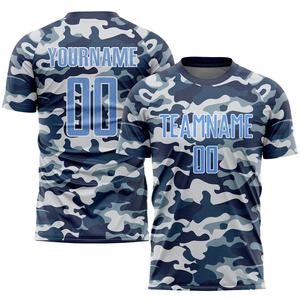 Uniforme de fútbol de diseño de camuflaje personalizado, sublimación, Kits de equipos deportivos, conjunto de Jersey corto de fútbol - Product Image 4