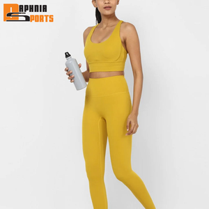 Ensemble de yoga pour femmes, leggings élégants et soutien-gorge de sport pour le fitness et la course à pied, leggings et soutien-gorge doux et confortables - Product Image 6