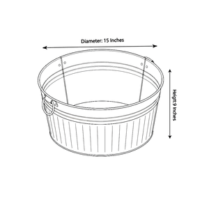 Headway Crafts - Baignoire ronde galvanisée - Product Image 6