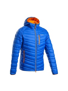 <b>Men's</b> Blue Hooded Puffer <b>Jacket</b> Windproof Zipper Front Sporty Winter Wear Solid Color Regular Fit - Product Image 2