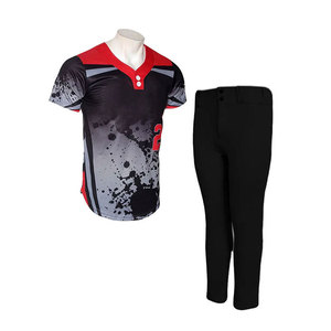 Uniforme de softball pour femmes adultes en tissu polyester léger et respirant, idéal pour les séances d'entraînement et les tenues décontractées - Product Image 4