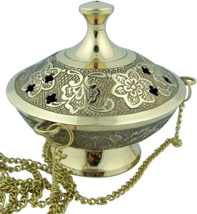 Elegant Islamic <b>Bakhoor</b> Incense <b>Burner</b> for Oud Chips Arabic Design Enhancing Cultural Home Atmosphere - Product Image 3