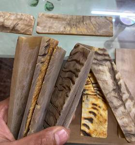 Empuñaduras de Cuchillo Talladas a Mano en Cuerno de Búfalo, de Origen Ético, con Tacto Real, Estilo Antiguo, Ecológicas, para Fabricación de Empuñaduras Artesanales Naturales - Product Image 5