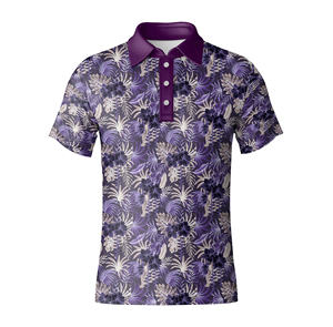 Prix d'usine du Vietnam, grande promotion : Polos de golf pour hommes, conception personnalisée, vente en gros, impression par sublimation, tissu tricoté - Product Image 6