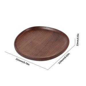 Platos de Servir Redondos de Madera de Alta Calidad al por Mayor de la India, Platos y Vajillas de Madera - Product Image 6