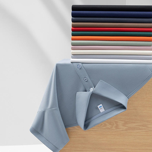 Custom Polo T-shirts Unisex Plain 100% Cotton Wholesale Short Sleeve T-shirts Men's Polo Shirt Blank - Product Image 5