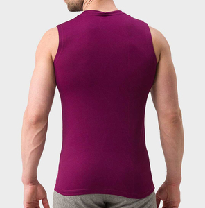 Camiseta sin mangas ligera para hombre al por mayor, transpirable, de secado rápido, de poliéster/algodón, informal, suave, sin mangas, lavada, para verano, ropa deportiva. - Product Image 5
