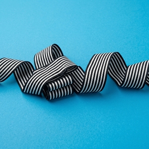 Cinta de grogrén de 25 mm con rayas de dos tonos al por mayor para accesorios de ropa, manualidades DIY, lazos para el cabello y suministros de embalaje de regalos - Product Image 2