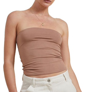 Top Corto de Verano de Alta Calidad, 1 Pieza, al por Mayor, a la Moda, Elástico, con Cuentas, Estilo Casual, Camiseta de Mezclilla Estampada para Mujer - Product Image 6
