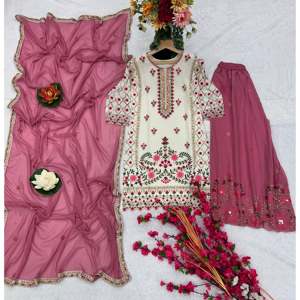 ชุด dupatta ด้านบนและแฟนซีที่สวยงามของผู้หญิงสำหรับงานปาร์ตี้ - Product Image 5