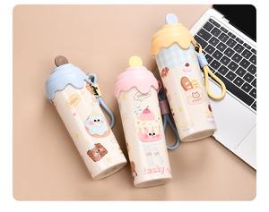 Gobelet isotherme en acier inoxydable de 600 ml au design mignon pour enfants, isolation thermique de 6 à 12 heures pour boissons chaudes/froides - Product Image 4