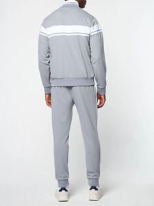 Men’s <b>Retro</b> Stripe <b>Tracksuit</b> Set Premium Full Zip Sportswear <b>Tracksuit</b> for Men Slim Fit Athletic Track Suit Outfit Custom Logo - Product Image 1