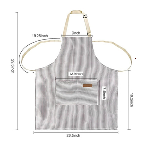 Delantal de cocina ajustable con correa para la cintura, delantal de cocina para hombres y mujeres, para cocinar, hornear, uso en restaurantes - Product Image 1