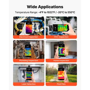 Caméra thermique pour Android et iOS, résolution supérieure 512 x 384, fréquence de rafraîchissement 25 Hz, imageur thermique infrarouge pour smartphones - Product Image 3