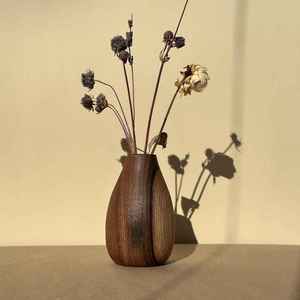 High Demanded Natural Wooden <b>Vase</b> for Home & Wedding Tables Vintage <b>Vase</b> Handmade Customized Flower Pot Home Interior Artistic - Product Image 5